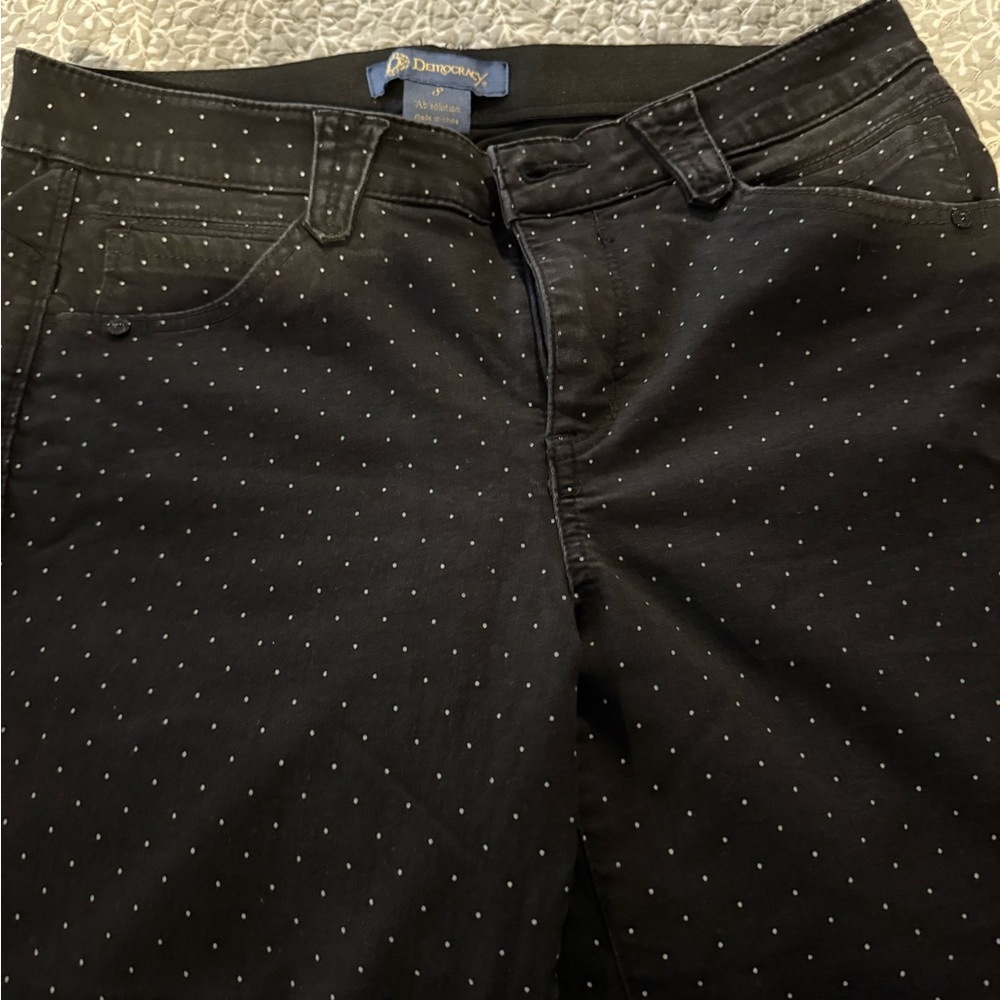 Black and White Dotted Skinny Jeans BOGO